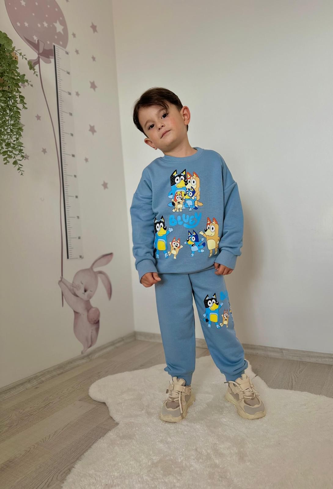 Bluey 3 İplik Sweatshirt ve Eşorfman Takım