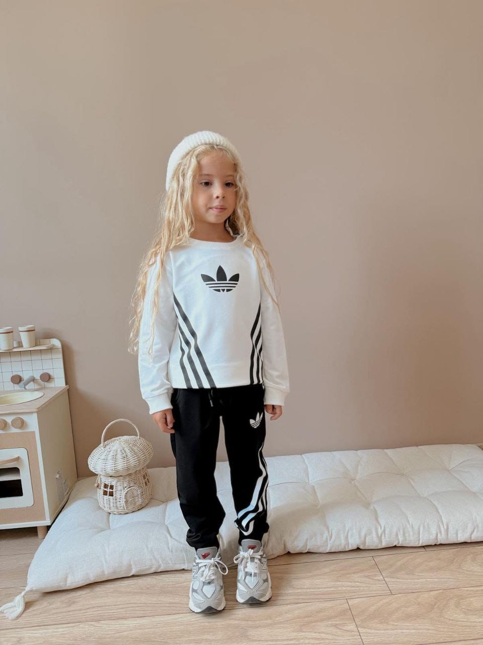 Marka Detaylı Unisex 2 İplik Sweatshirt ve Eşorfman Takım