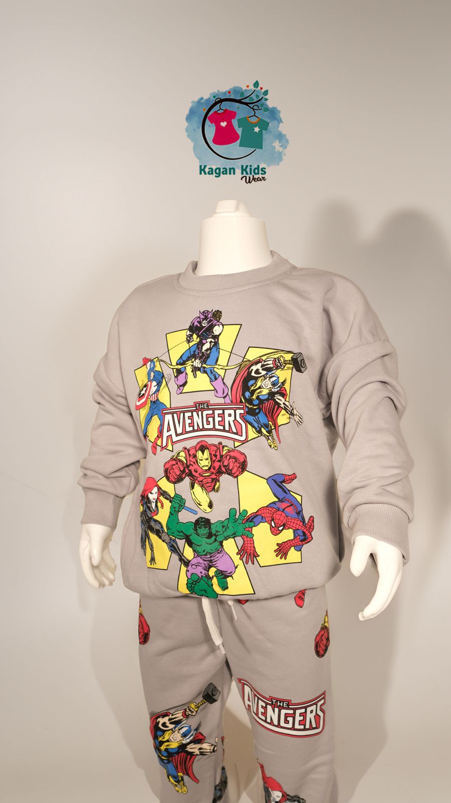 Avengers 3 İplik Sweatshirt ve Eşorfman Takım