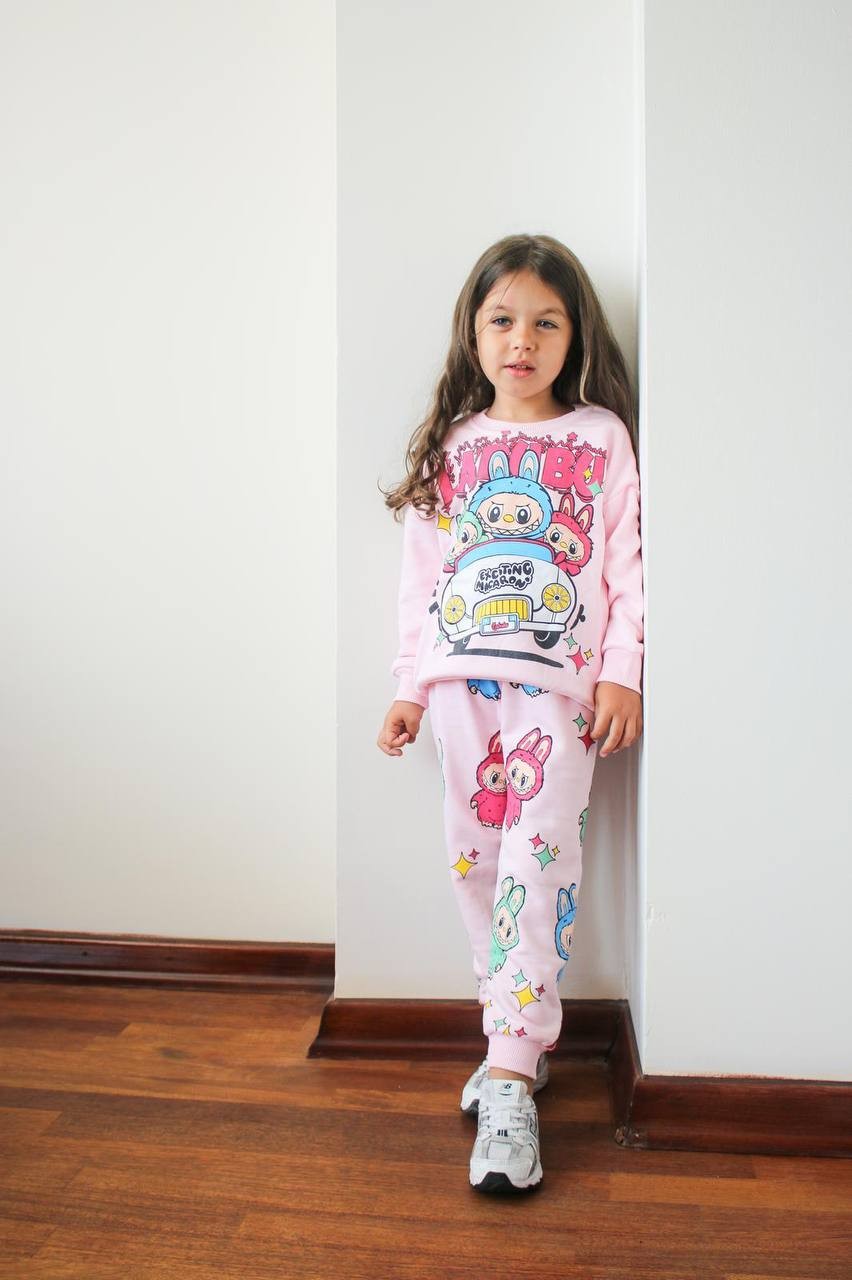 Labubu 3 İplik Sweatshirt ve Eşorfman Takım