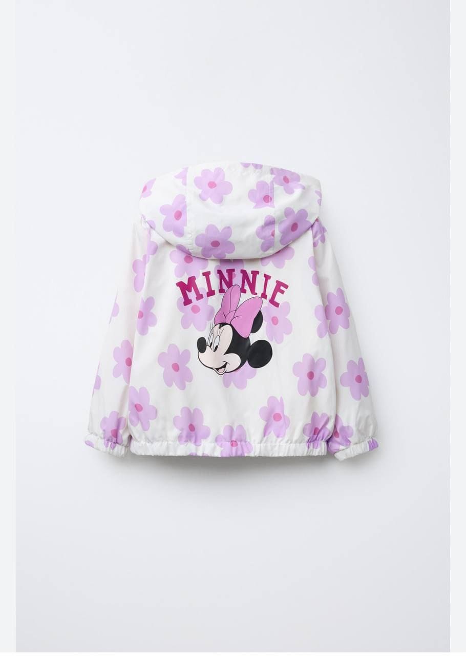 Çiçekli Minnie Mouse Yağmurluk