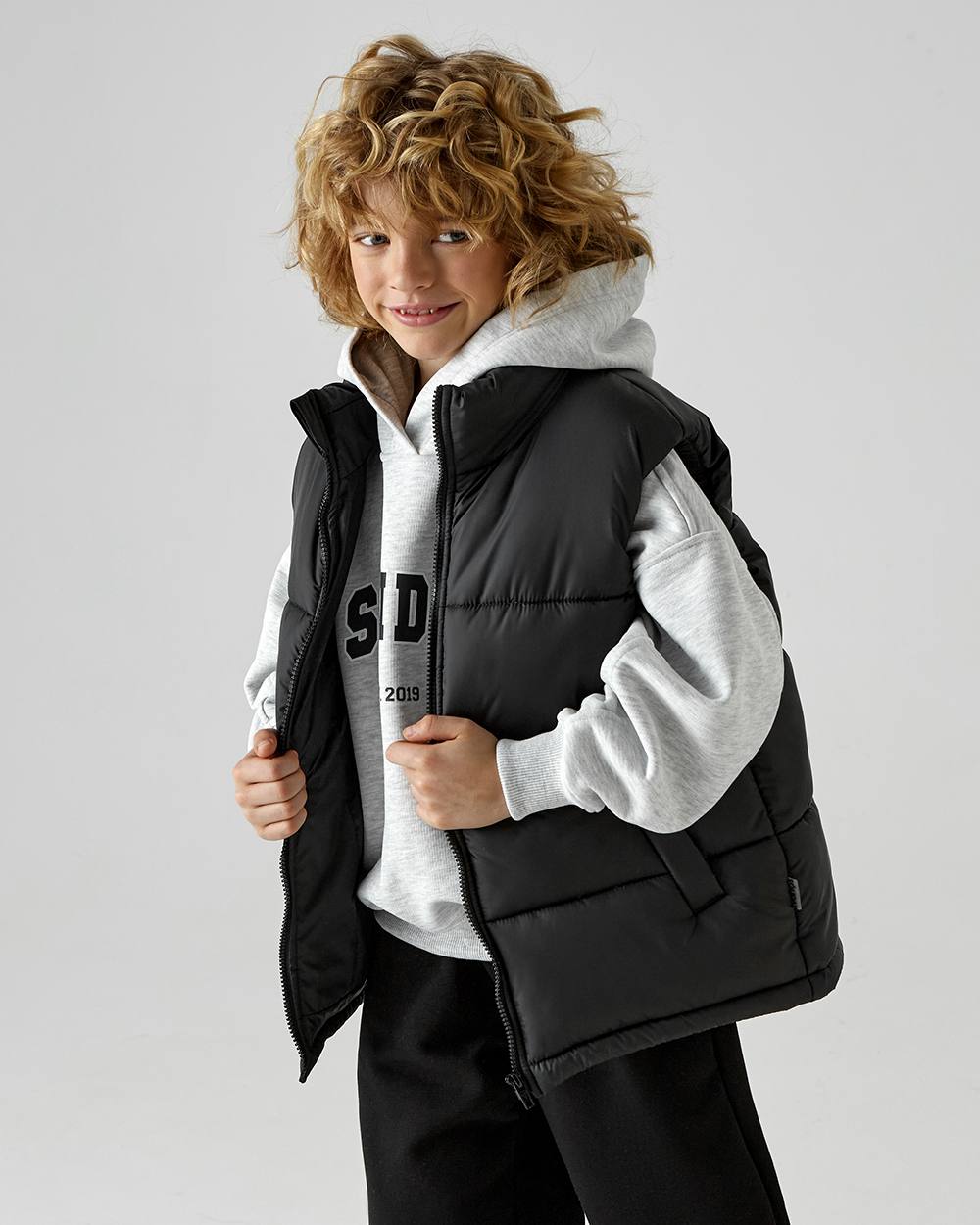 Siyah Unisex Su Geçirmez Kumaş Şişme Yelek