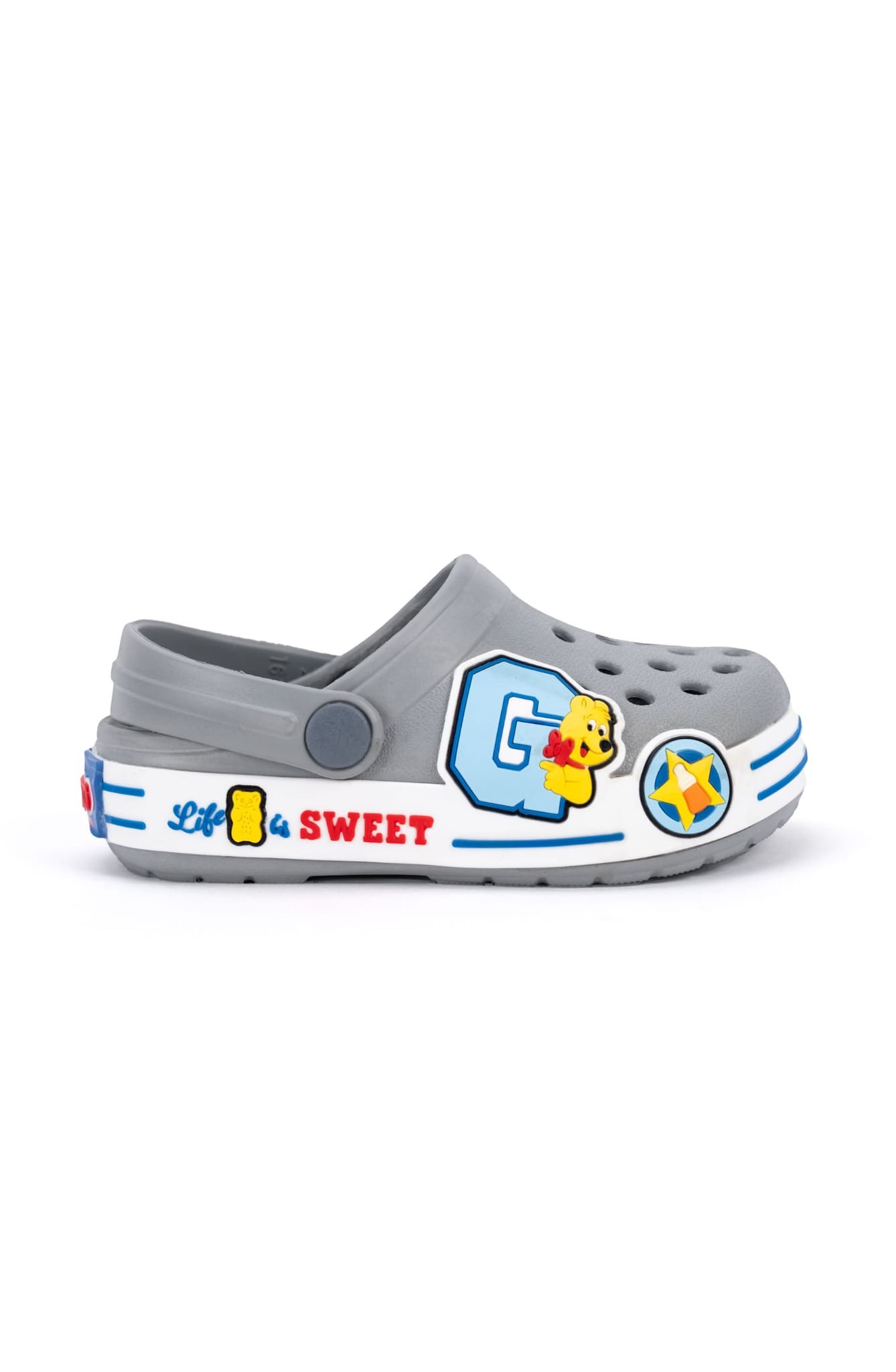 Haribo Orjinal Çocuk Crocs Terlik-Gri