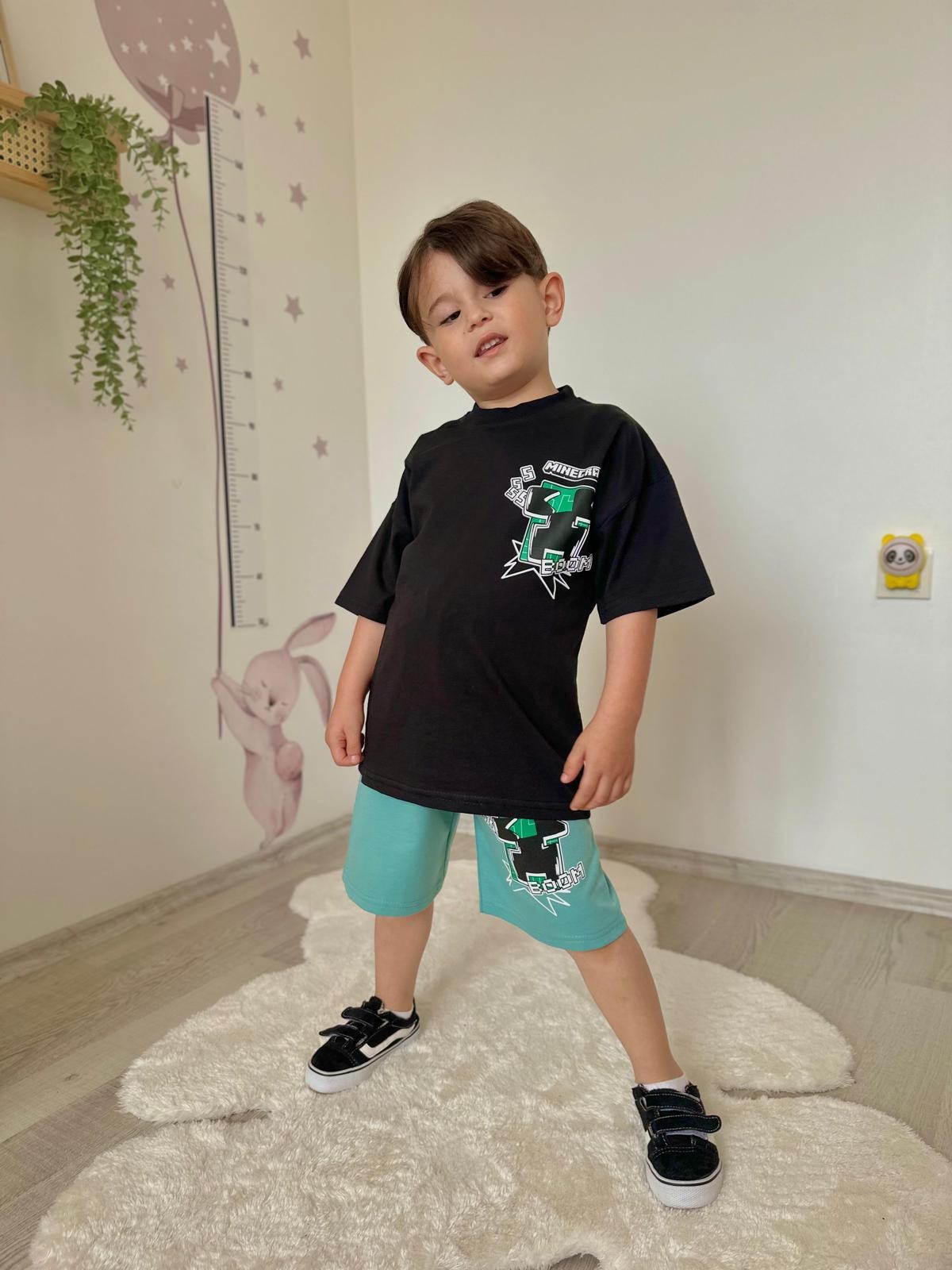 Minecraft Tişört ve Şortlu Takım 