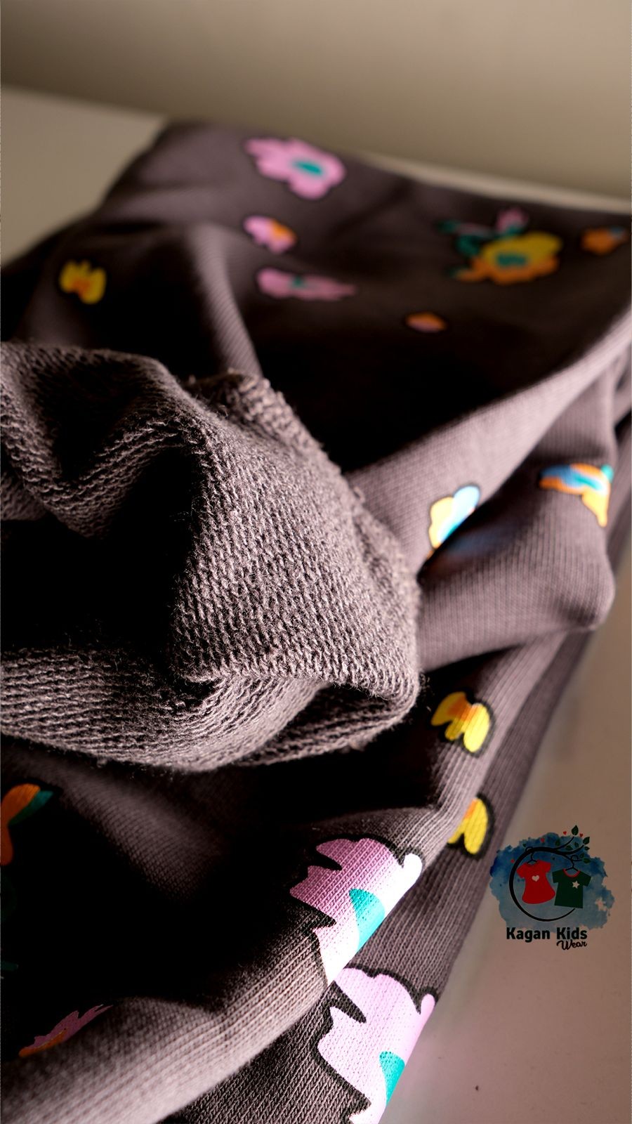 Marka Çiçekli Sweatshirt ve Eşorfman Takım