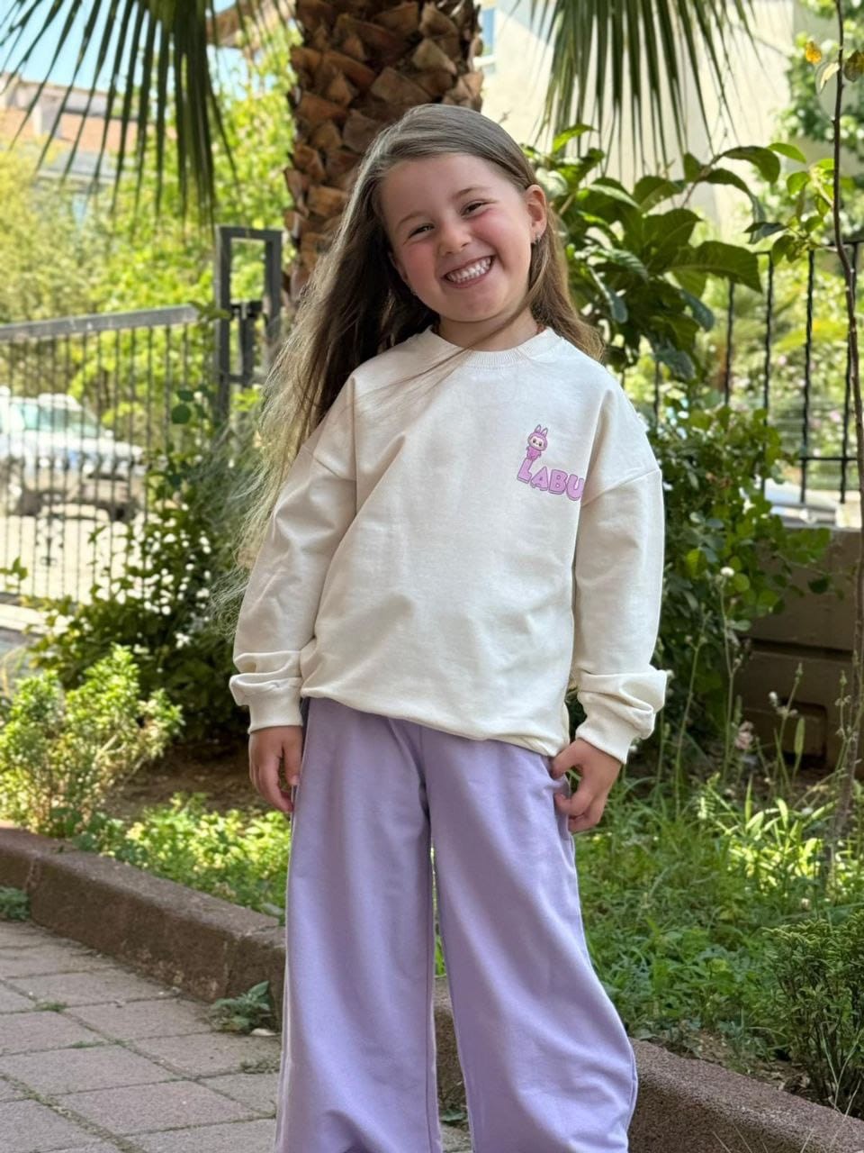 Labubu 2 İplik Sweatshirt ve Bol Paça Takım
