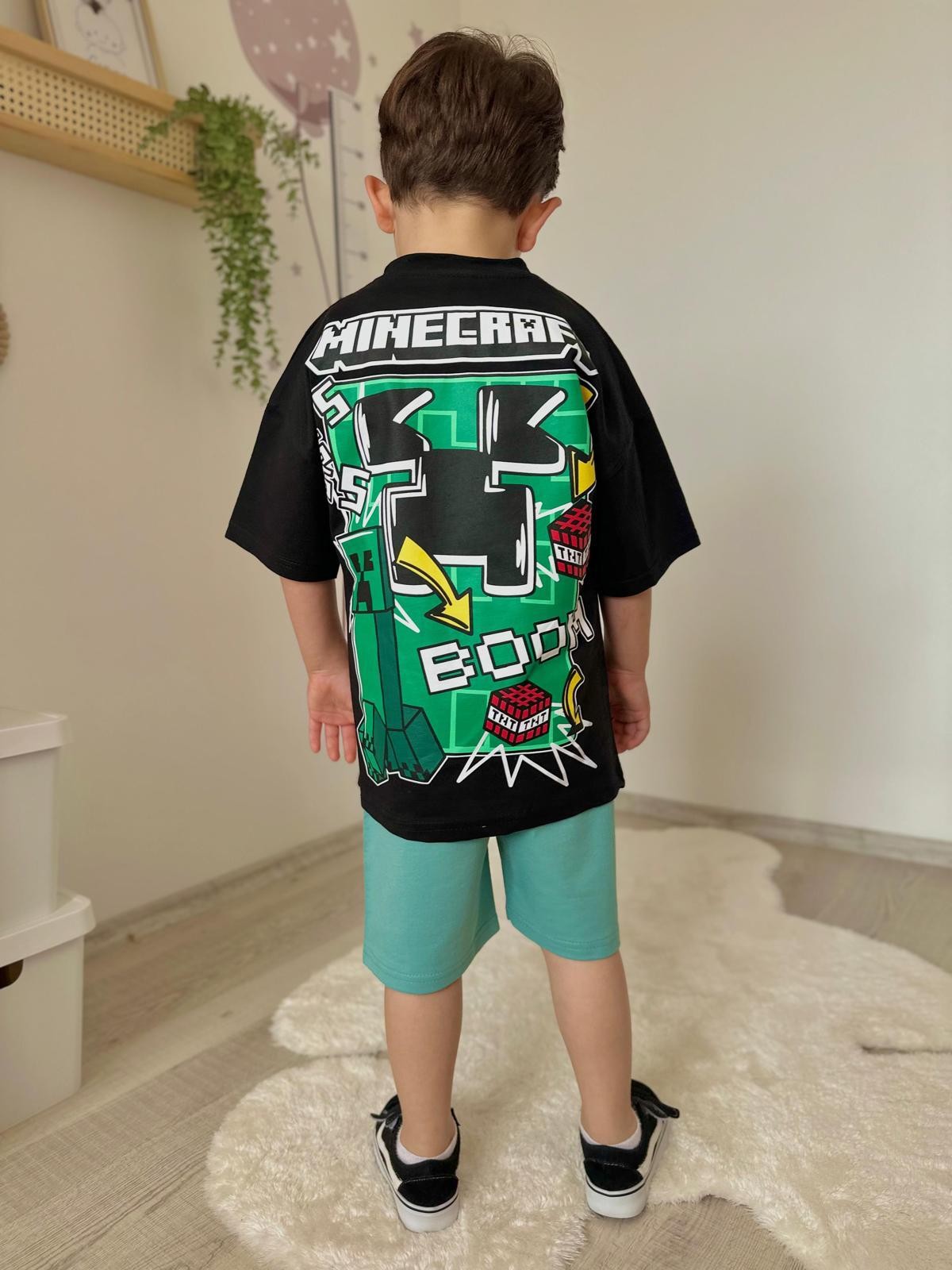 Minecraft Tişört ve Şortlu Takım 