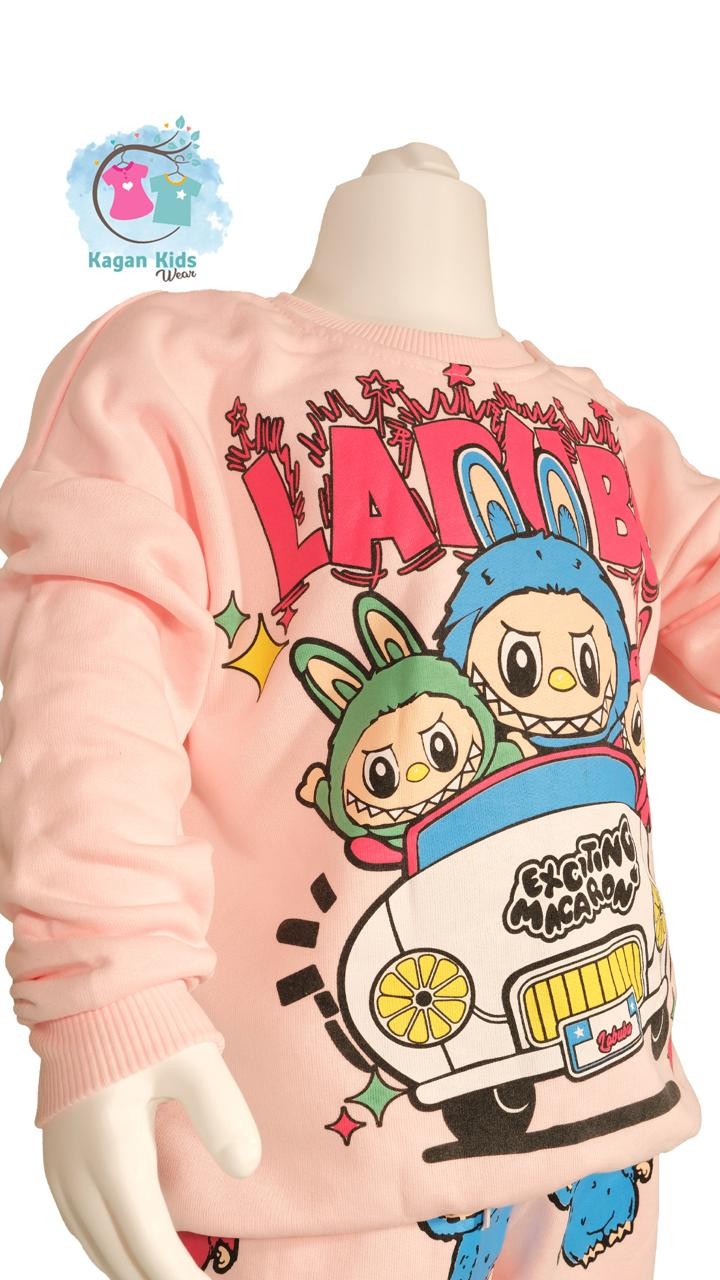 Labubu 3 İplik Sweatshirt ve Eşorfman Takım