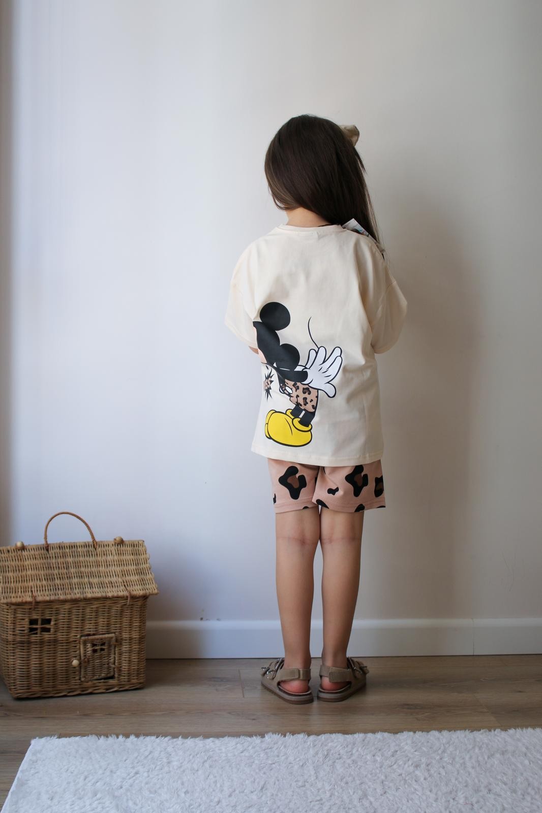 Minnie Mouse Baskılı Tişört ve Şortlu Takım