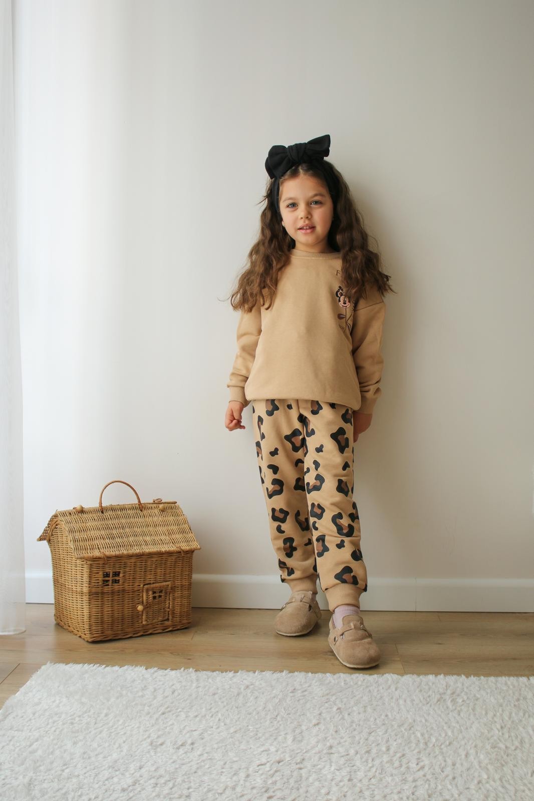 Minnie Mouse 3 İplik Sweatshirt ve Eşorfman Takımı