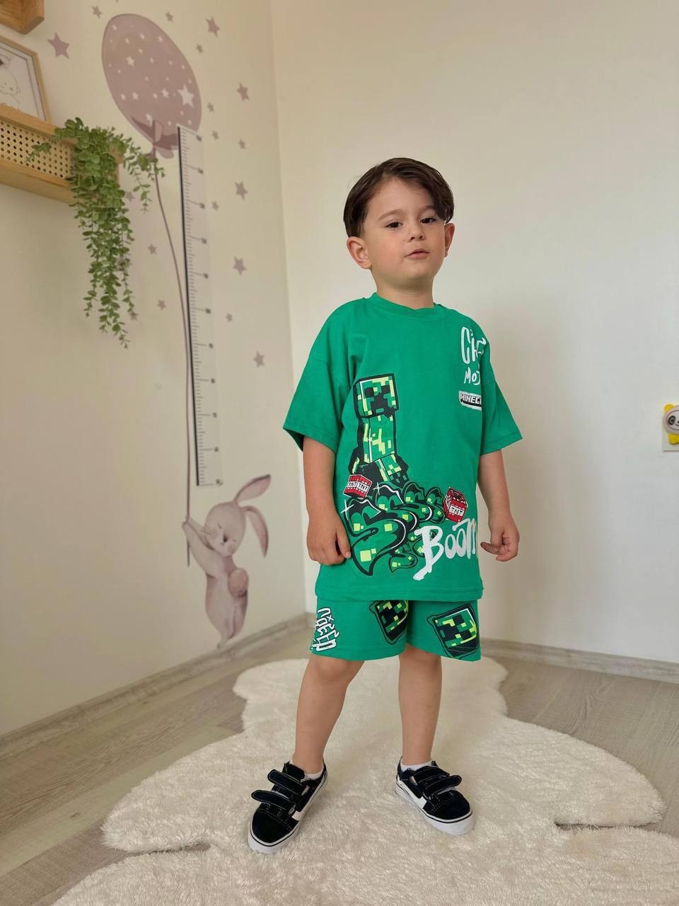 Minecraft Tişört ve Şortlu Takım