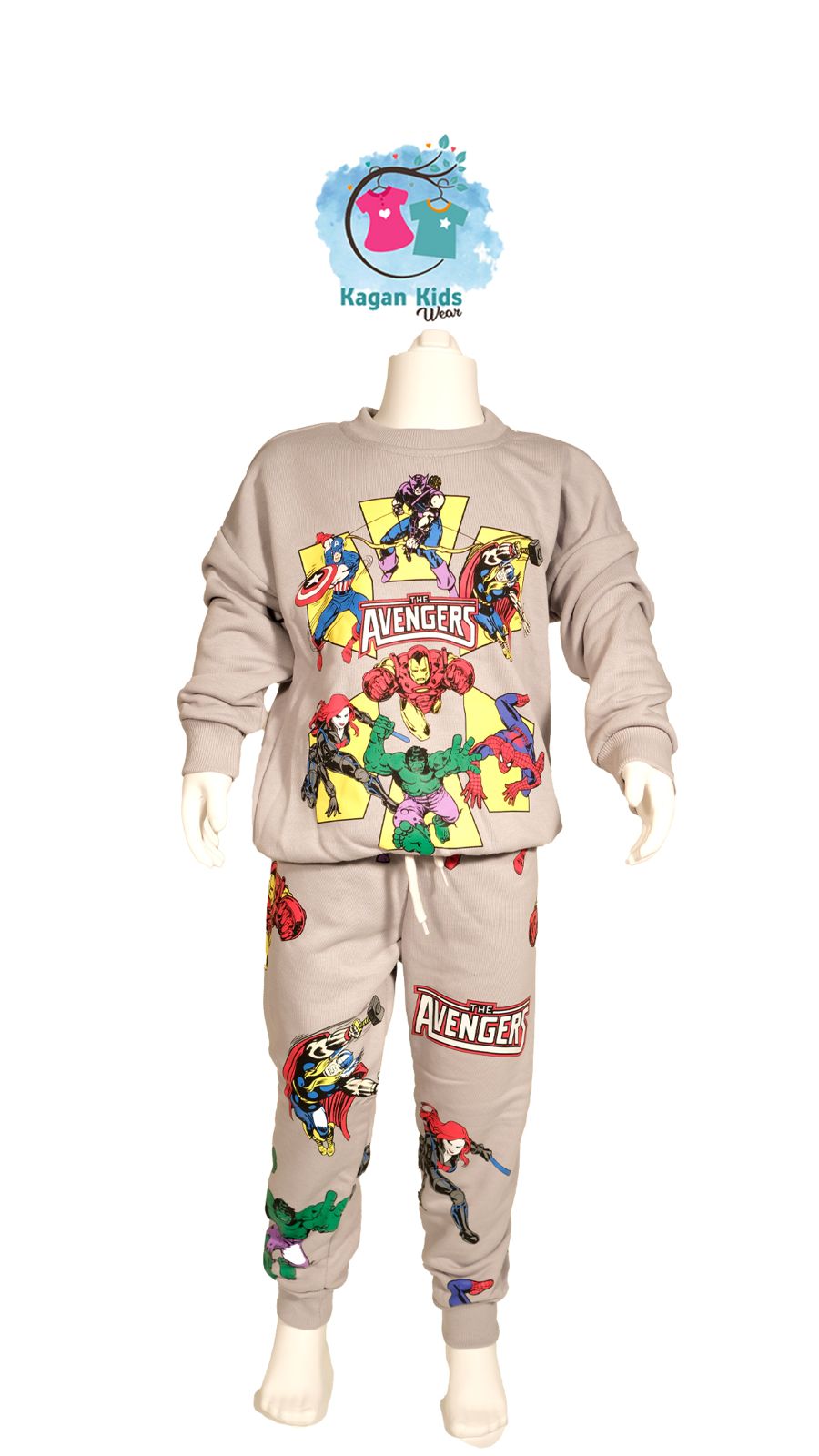 Avengers 3 İplik Sweatshirt ve Eşorfman Takım
