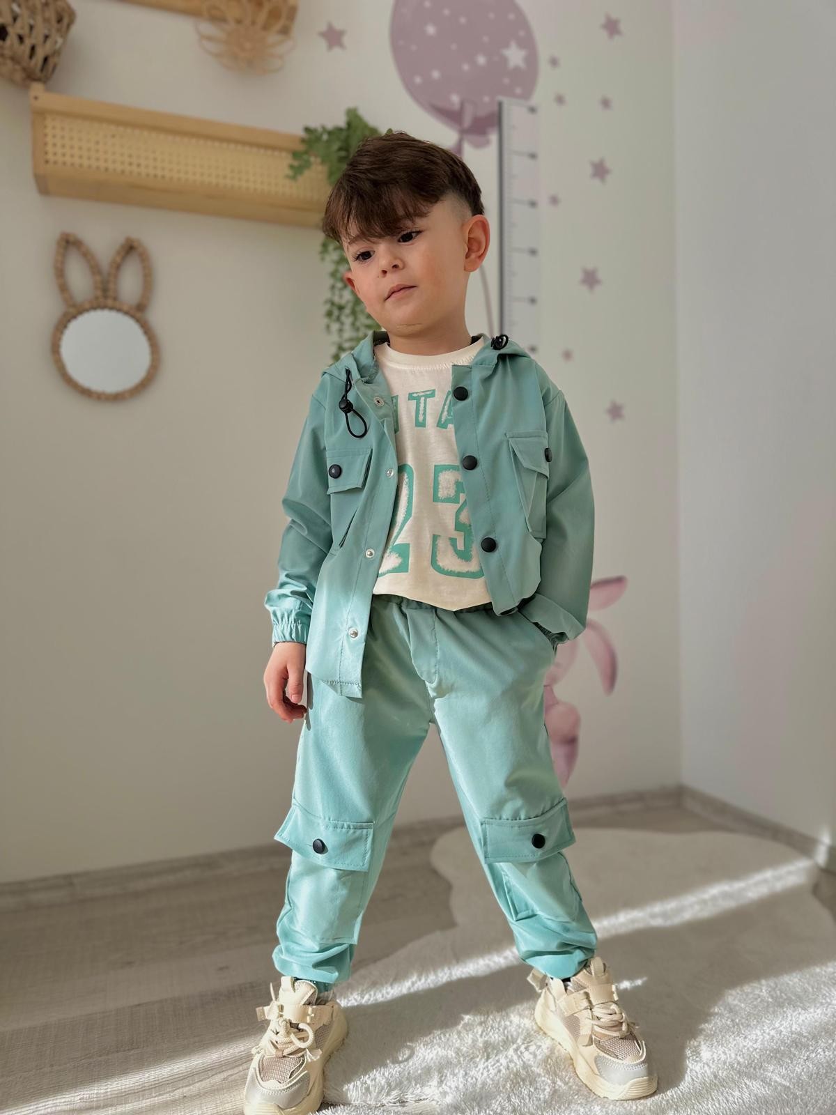 Mint Paraşüt Kumas 3Lü Takım