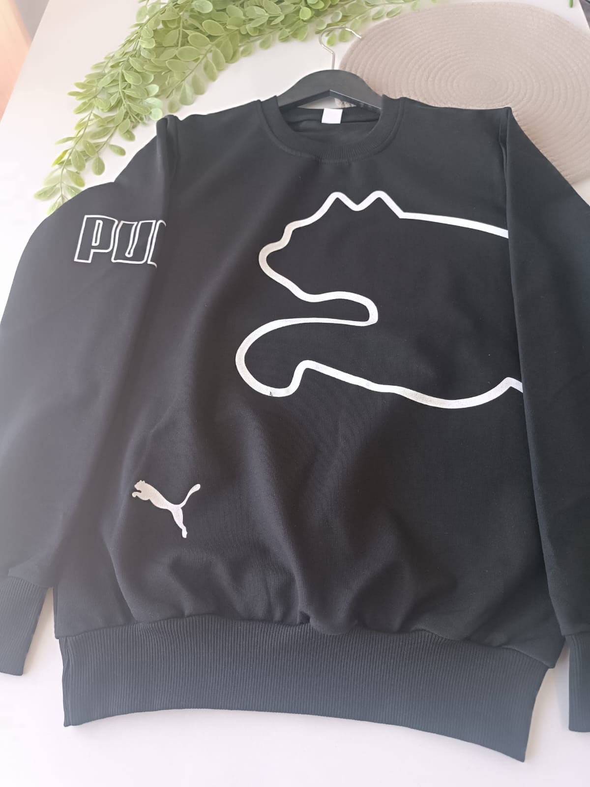 Marka Desenli 2 İplik Sweatshirt