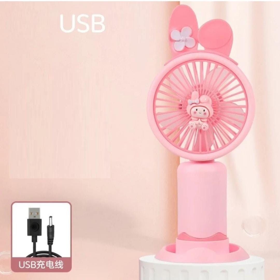 My Melody 3 Kademeli Şarjlı El Vantilatörü