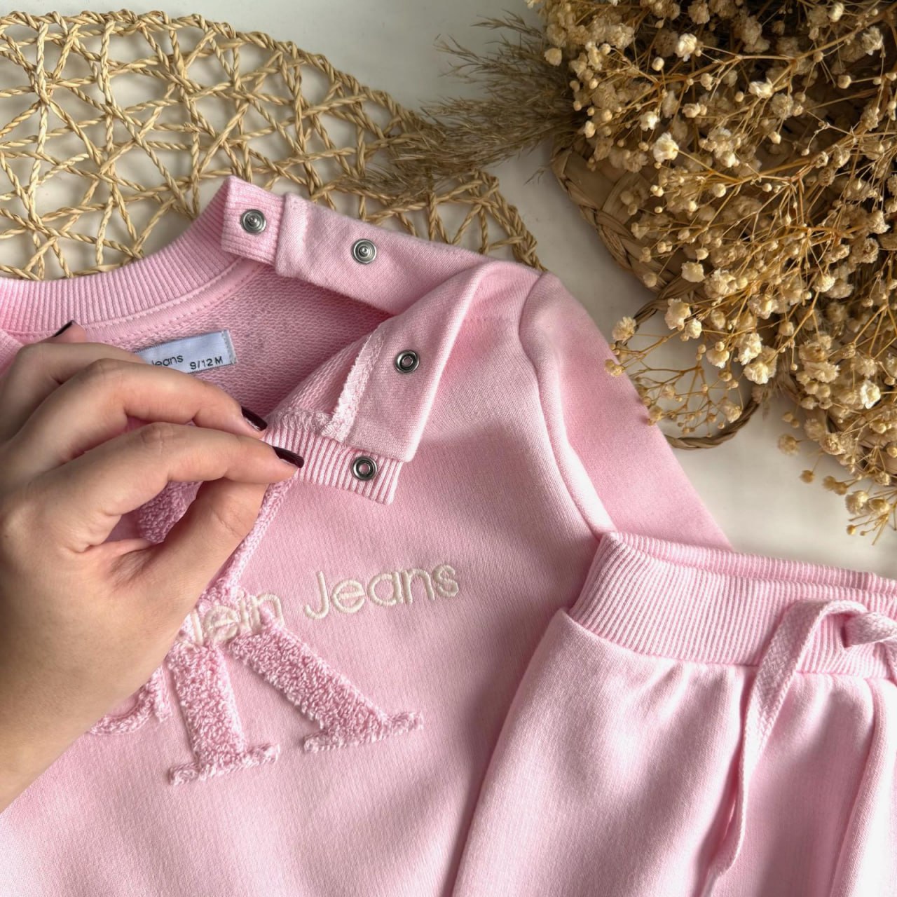 Pembe Marka 3 İplik Eşorfman Takım-Bebe Boy