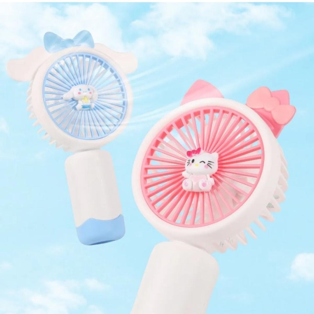 Cinnamoroll 3 Kademeli Şarjlı El Vantilatörü