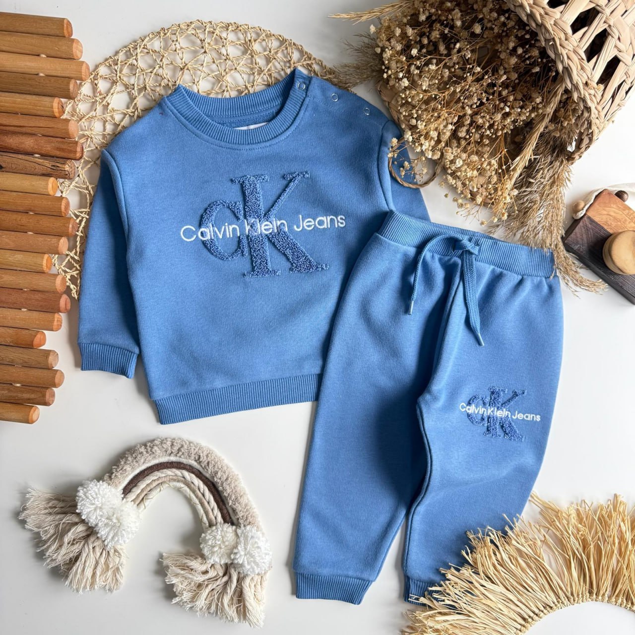 Mavi Marka 3 İplik Eşorfman Takım-Bebe Boy