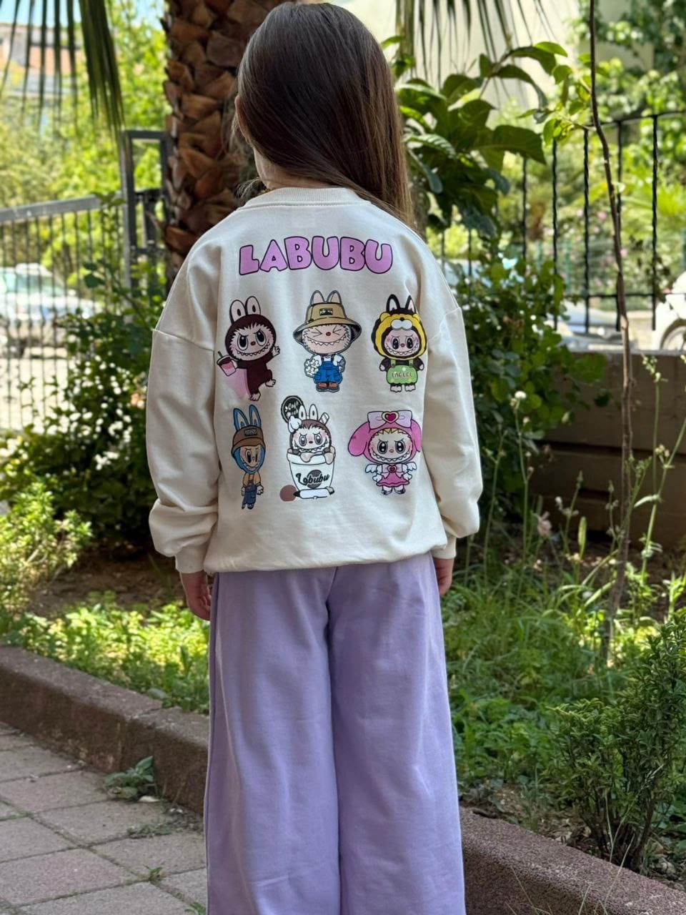Labubu 2 İplik Sweatshirt ve Bol Paça Takım