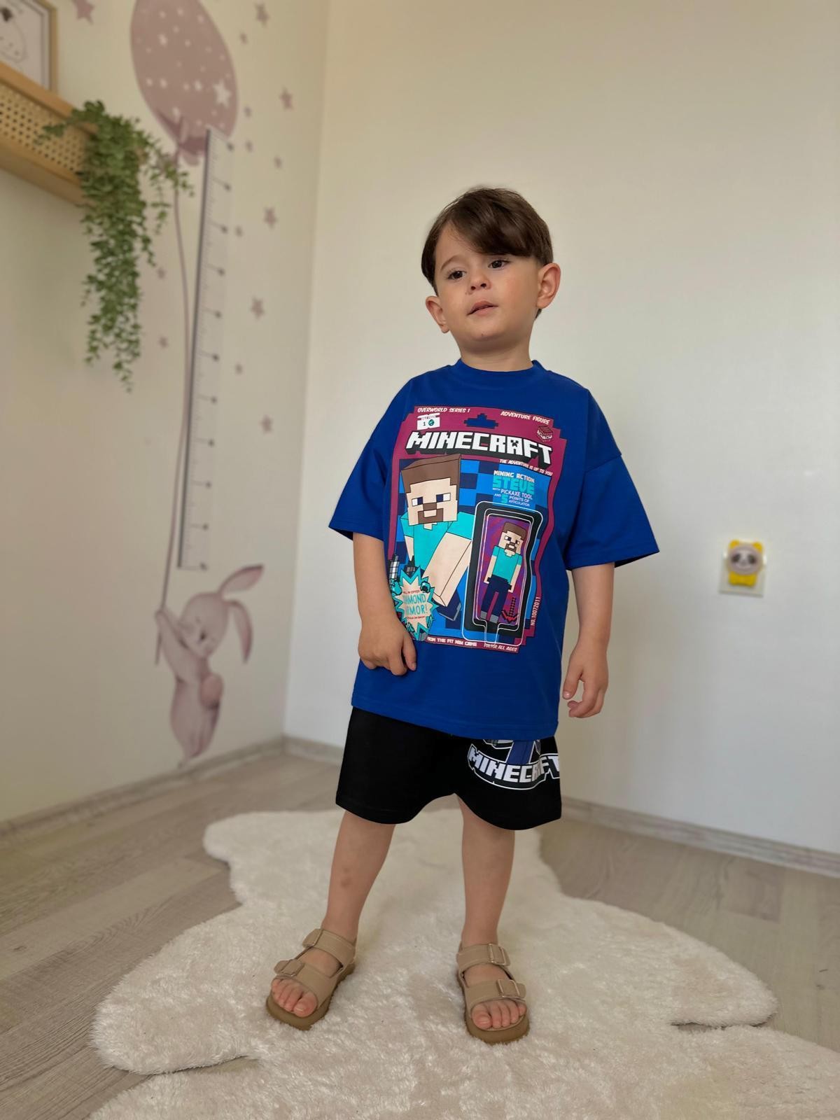 Minecraft Tişört ve Şortlu Takım