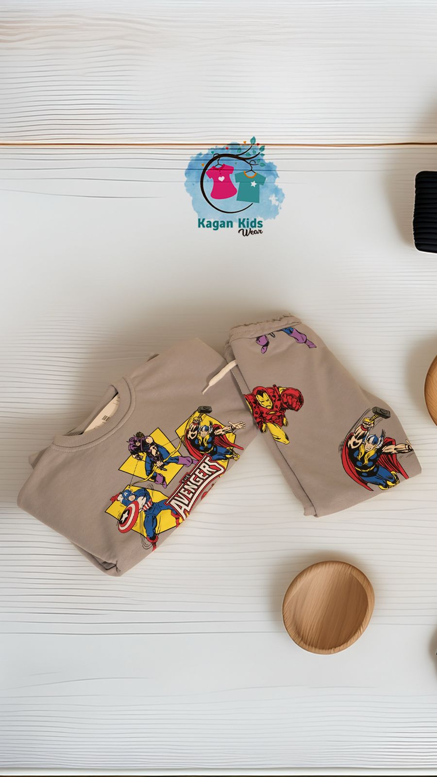 Avengers 3 İplik Sweatshirt ve Eşorfman Takım