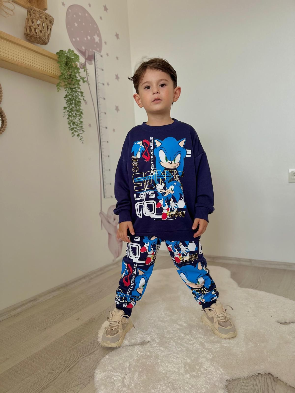 Sonic 3 İplik Sweatshirt ve Eşorfman Takım