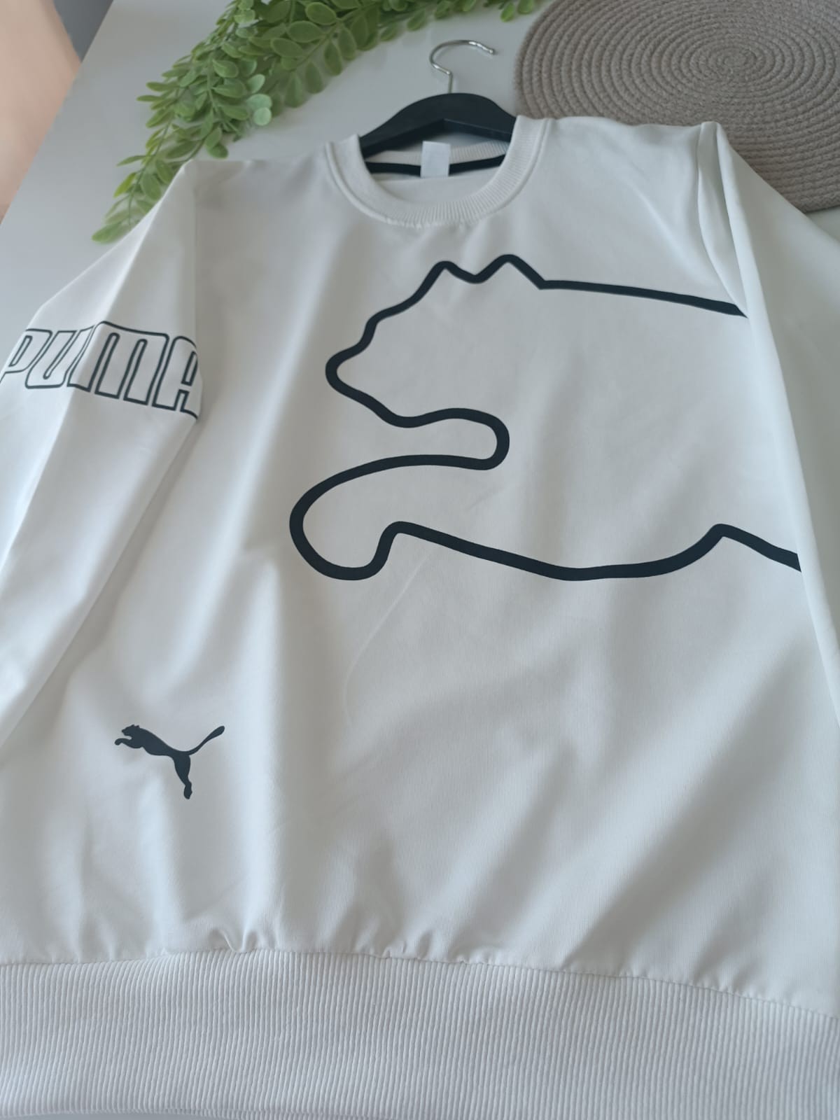 Marka Desenli 2 İplik Sweatshirt