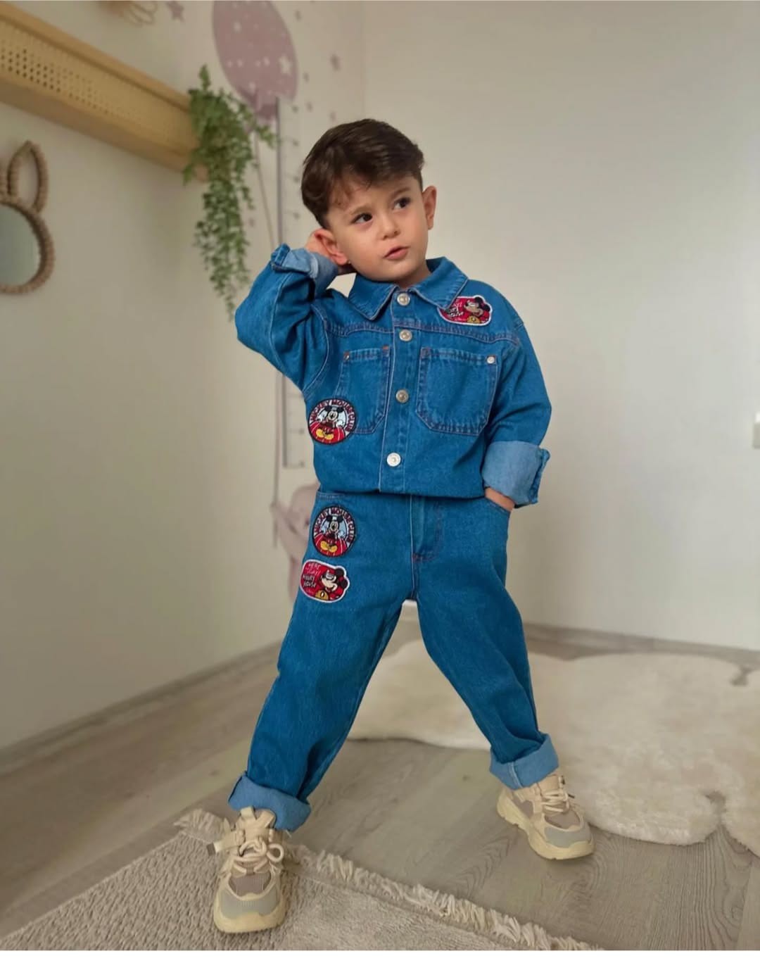 Mickey Kot Ceket ve Pantolon Takım
