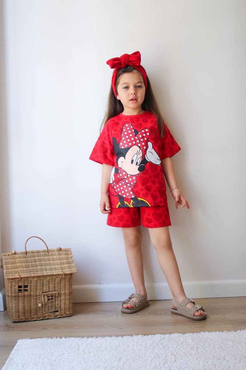 Minnie Mouse Tişört ve Şortlu Takım