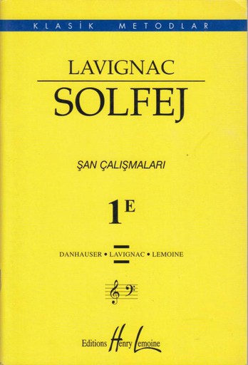 LAVİCNAC SOLFEJ ŞAN ÇALIŞMALARI 1E