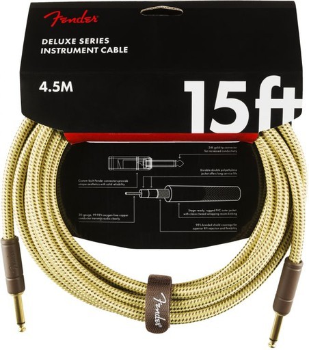 FENDER DELUXE DÜZ UÇLU 4.5 METRE TWEED KABLO