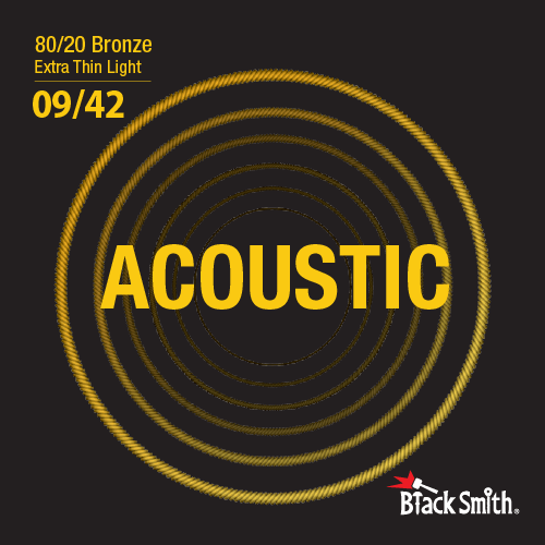 BLACKSMİTH BR-0942, Extra Thin Light (009 - 042) ACOUSTİC TEL