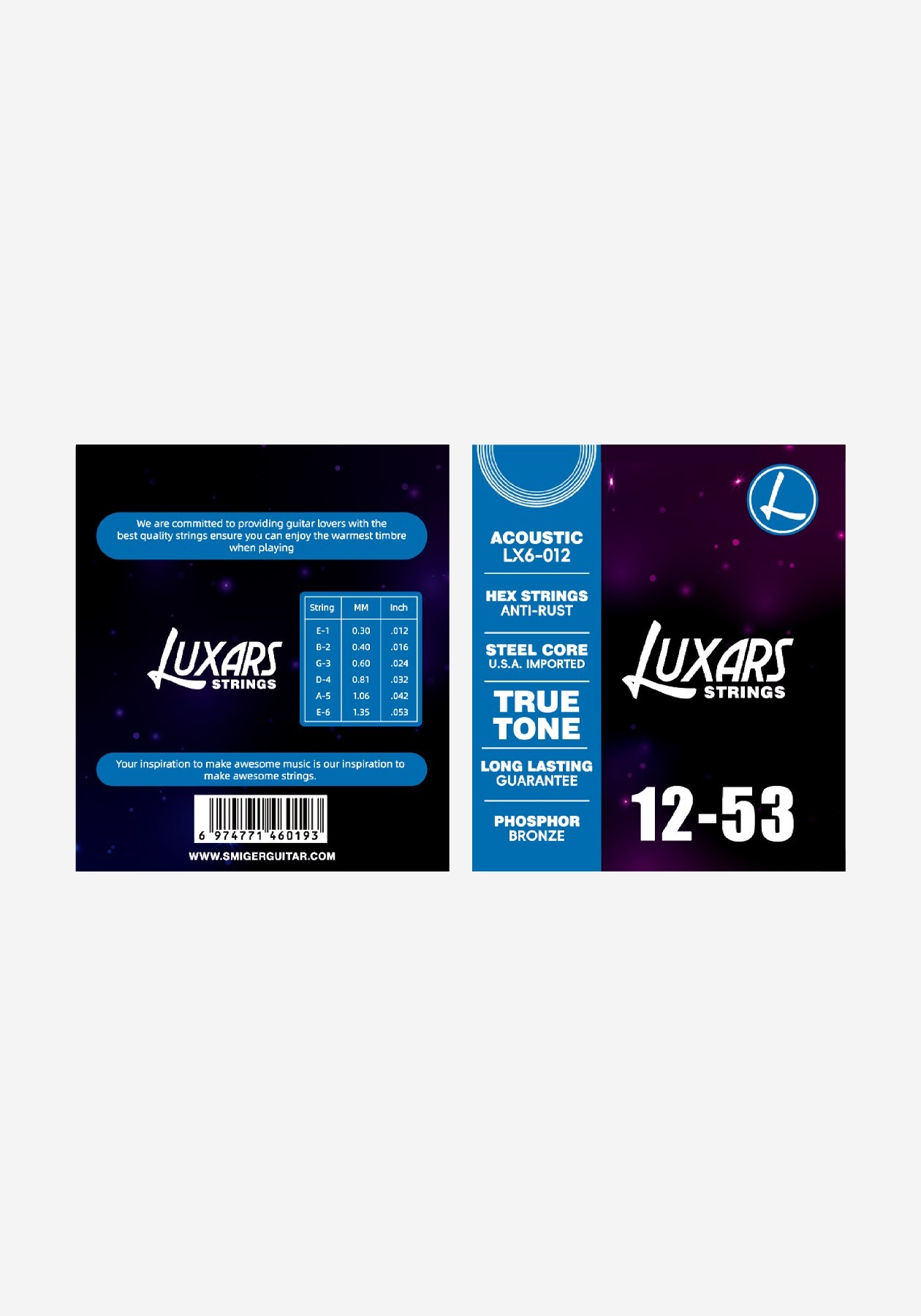 LUXARS AKUSTİK GİTAR TELİ LX6 12-53