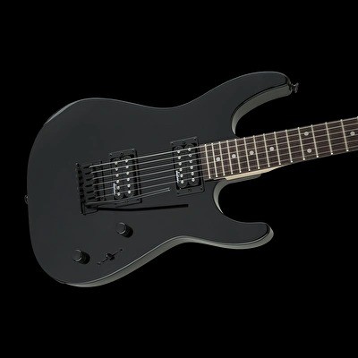 JACKSON JS11 DİNKY 2-POİNT TREMOLO AMARANTH KLAVYE GLOSS BLACK ELEKTRO GİTAR