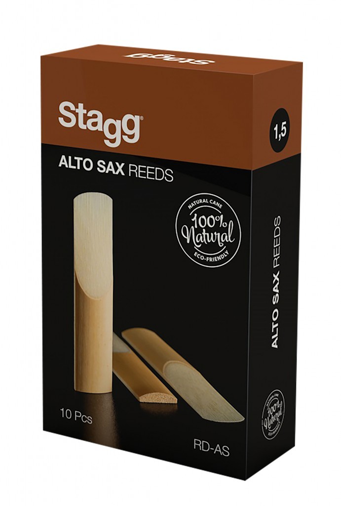 STAGG ALTO SAKSAFON KAMIŞI 1.5 NUMARA 10'LU PAKET RD−AS 1,5