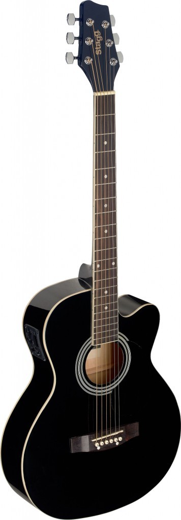 STAGG ELEKTRO AKUSTİK GİTAR SA20ACE-BLK