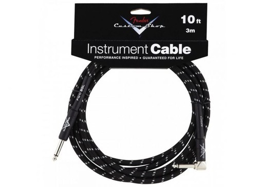 FENDER 10' CS PERF. CABLE BLK TWD L UÇ