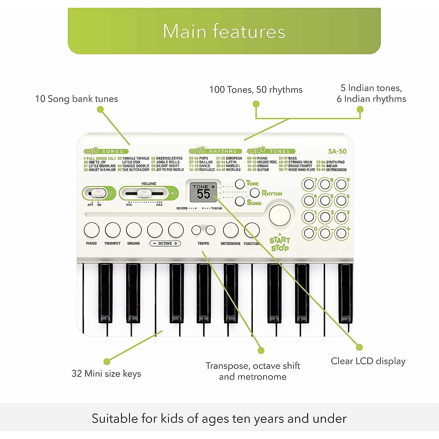 Casio SA-50 32 Tuşlu Org
