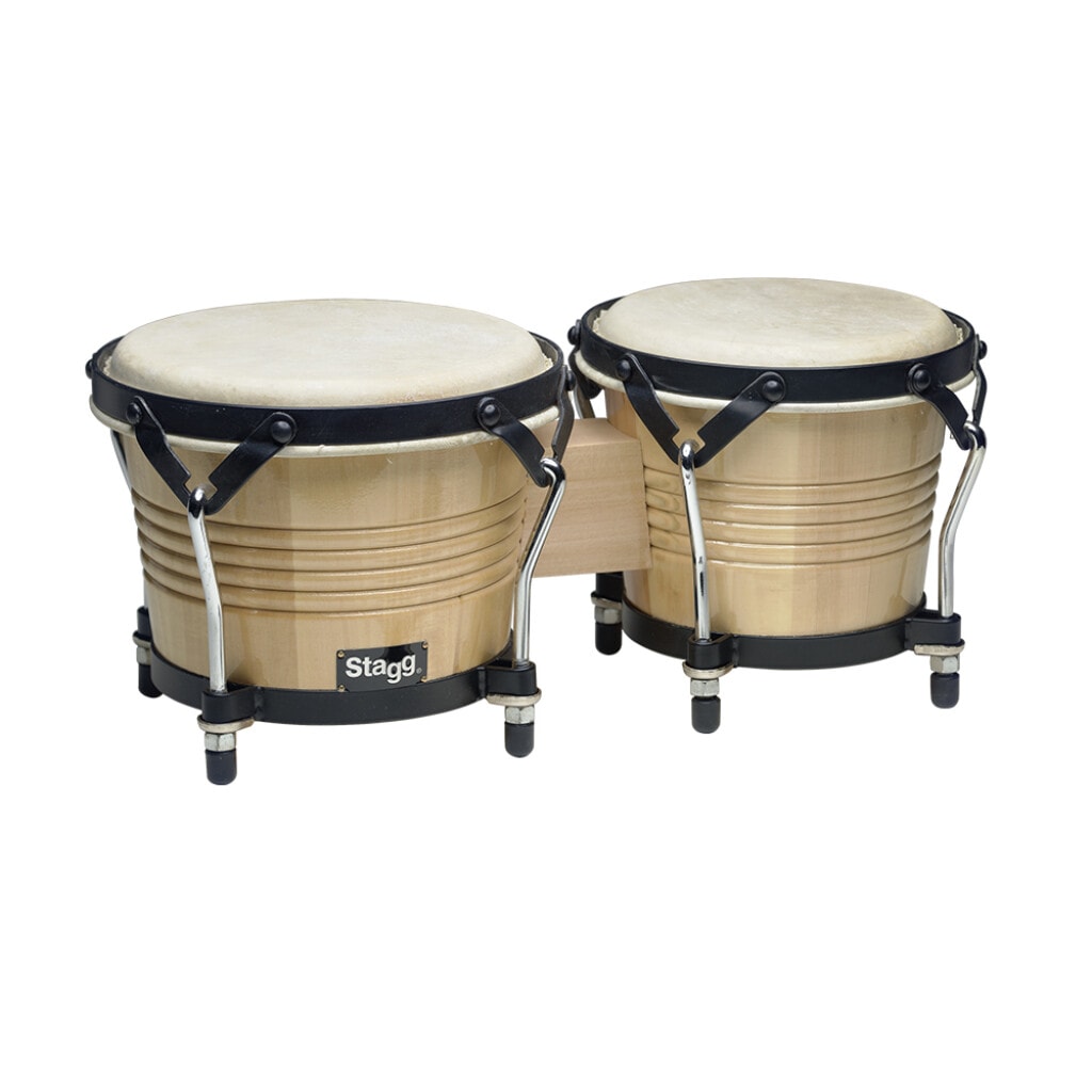 STAGG 7,5'' VE 6,5'' DOĞAL RENKLİ LATİN AHŞAP BONGOLAR BW-200 N