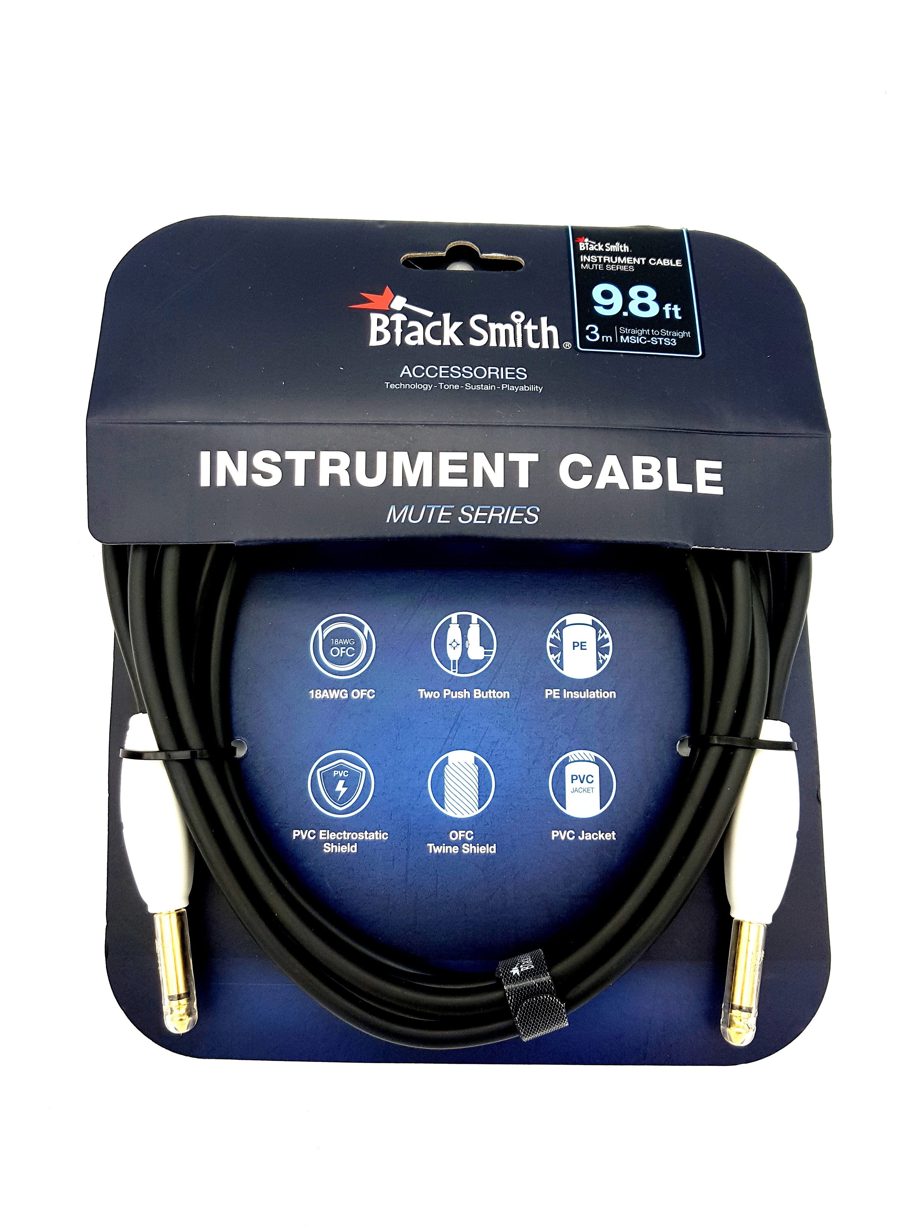 BLACKSMİTH MUTE SERIES INSTRUMENT CABLE STRAIGHT TO STRAIGHT 3m