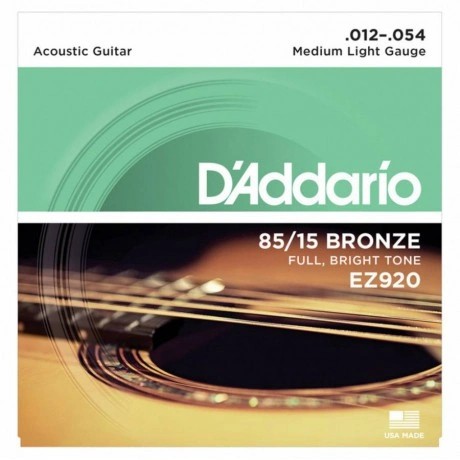 D'Addario EZ920 85/15 Bronze Akustik Gitar Teli (12-54)