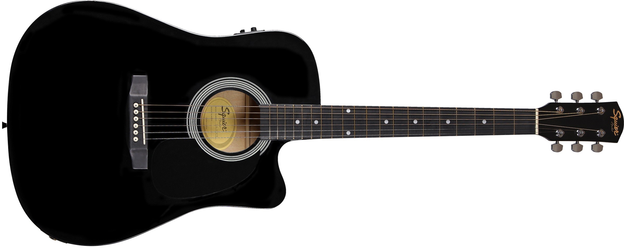 Squier SA-105CE Dreadnought Cutaway BLK