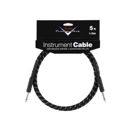 FENDER 5' CS PERFORMANCE CABLE BLK TWD