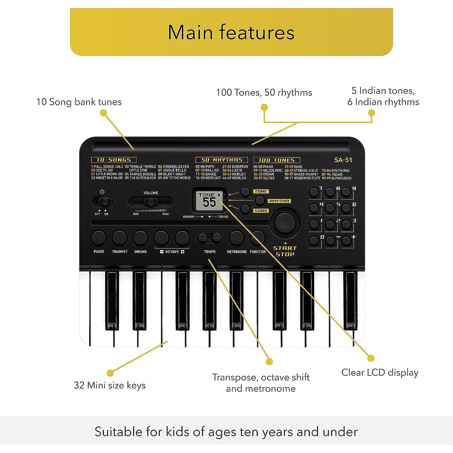 CASIO SA-5132 TUŞ ORG