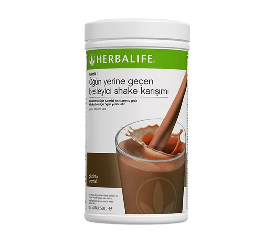 Formül 1 Öğün Yerine Geçen Besleyici Shake Karışımı 550 gr (21 Servis) - Çikolata