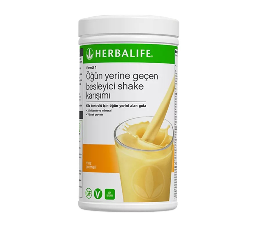 Formül 1 Öğün Yerine Geçen Besleyici Shake Karışımı 550 gr (21 Servis) - Muz