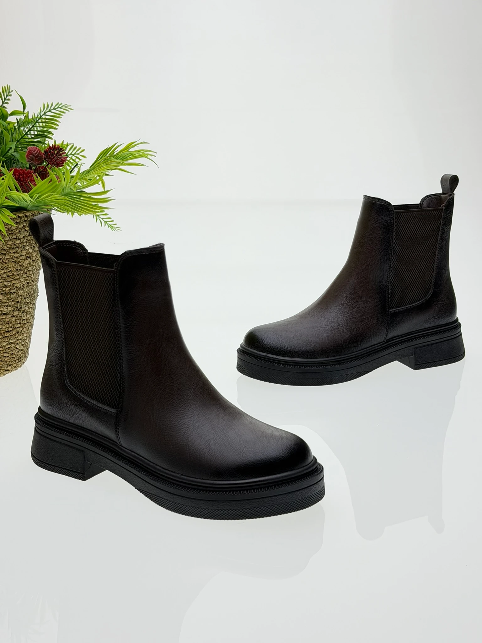 Chelsea Kadın Bot Kısa - Kahve