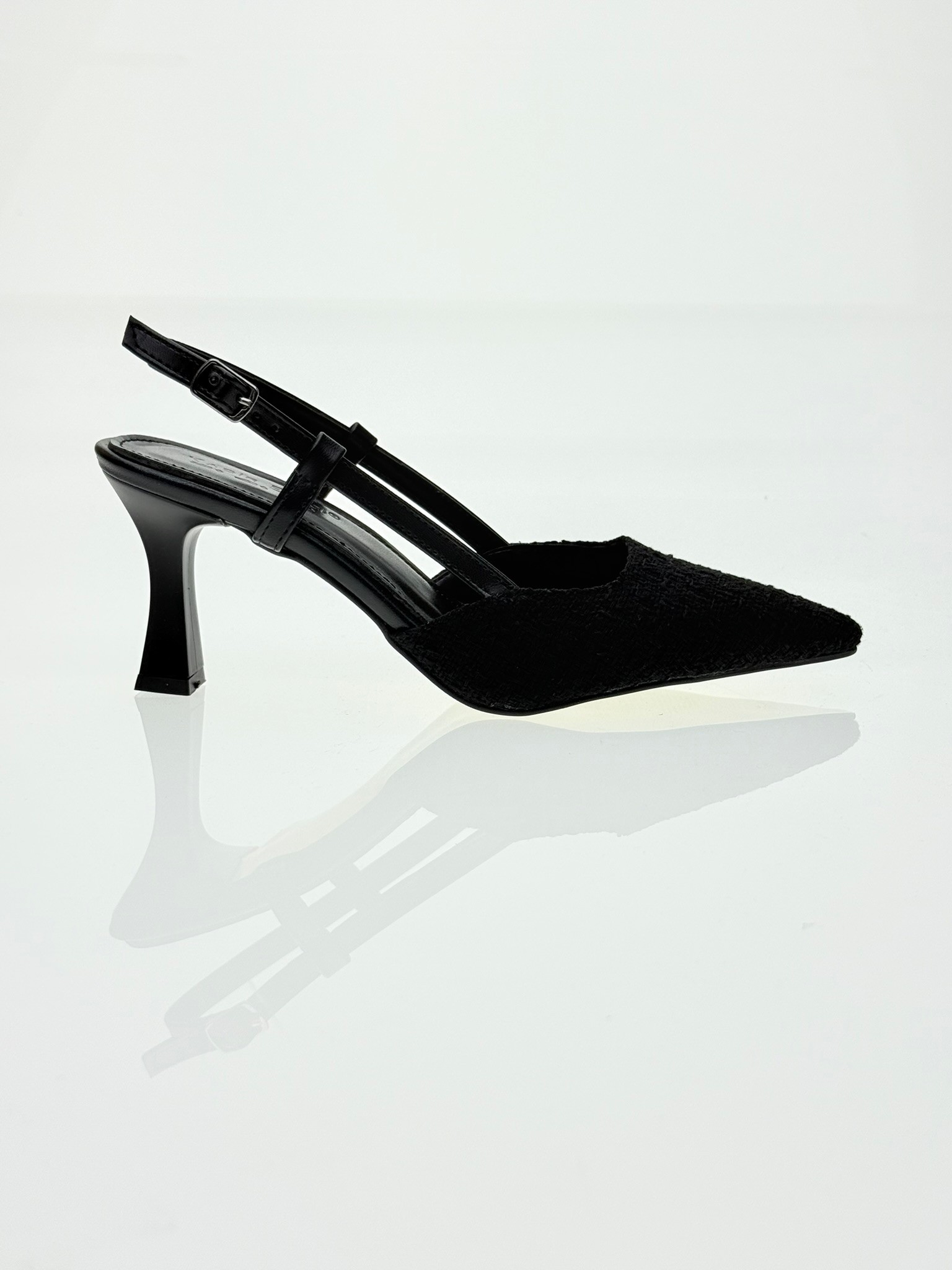 Hasır Stiletto - Siyah