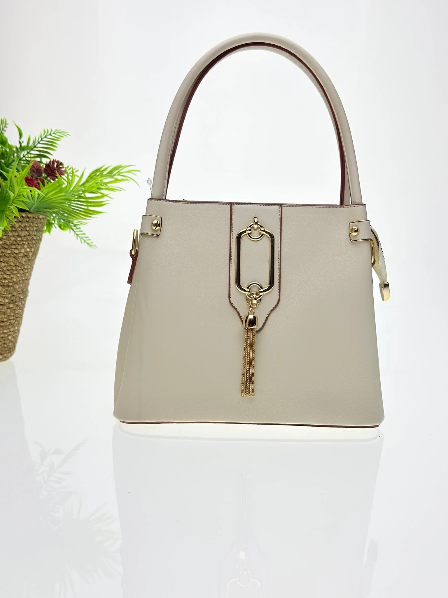 Loofer Kadın Kol Çantası - Krem