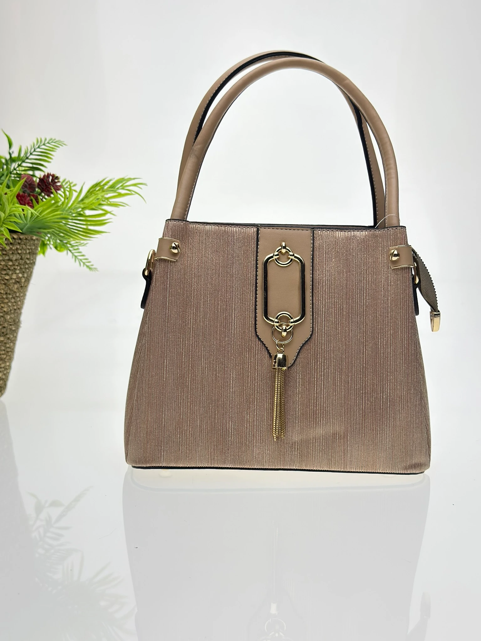 Loofer Kadın Kol Çantası - Gold